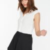 Trendyol Navy Blue Relaxed Fit Regular Waist Wrap/Textured Knitted Shorts