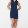 Trendyol Navy Blue Sleeveless Mini Woven Shirt Dress