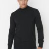 Trendyol Navy Blue Slim Fit Half Turtleneck Basic Knitwear Sweater
