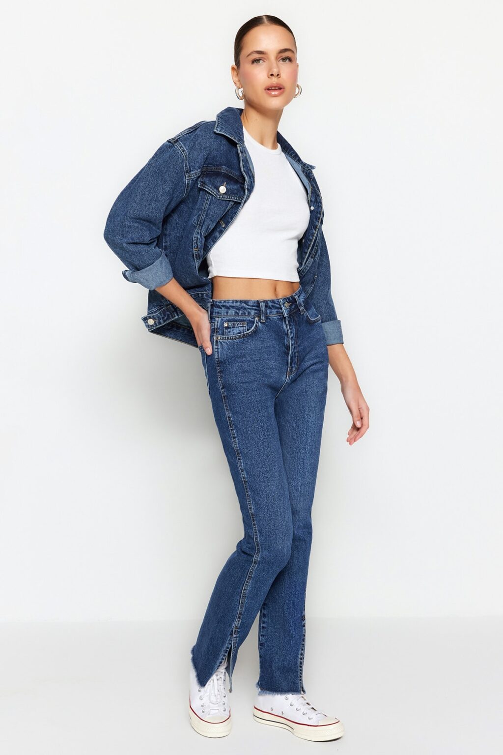 Trendyol Navy Blue Split