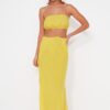 Trendyol Oil Green Woven Accessory Blouse Skirt Set
