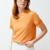Trendyol Orange Accessory Detail Basic/Regular Fit Knitted T-Shirt