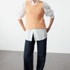 Trendyol Orange Soft Textured Knit Detailed Knitwear Sweater
