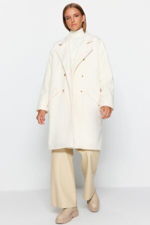 Trendyol Oversized Ecru széles szabású