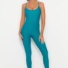 Trendyol Petrol Round Neck Regular Leg Surfing Swimwear