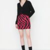 Trendyol Pink Animal Patterned Sweater Skirt