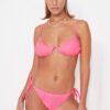 Trendyol Pink Gipel Tie részletes bikini alsó