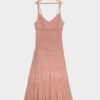 Trendyol Pink Gipeled fodros ruha