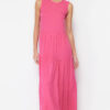 Trendyol Pink Shift/Straight Cut Maxi Sleeveless Woven Dress