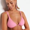 Trendyol Pink Triangle Knot Bikini Top