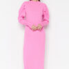 Trendyol Pink Unlined Plain Knitted Rib/Casino Dress