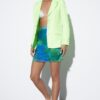 Trendyol Pistachio Green Woven Lined Blazer Jacket