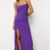 Trendyol Plum Knitted Evening Dress & Graduation Dress