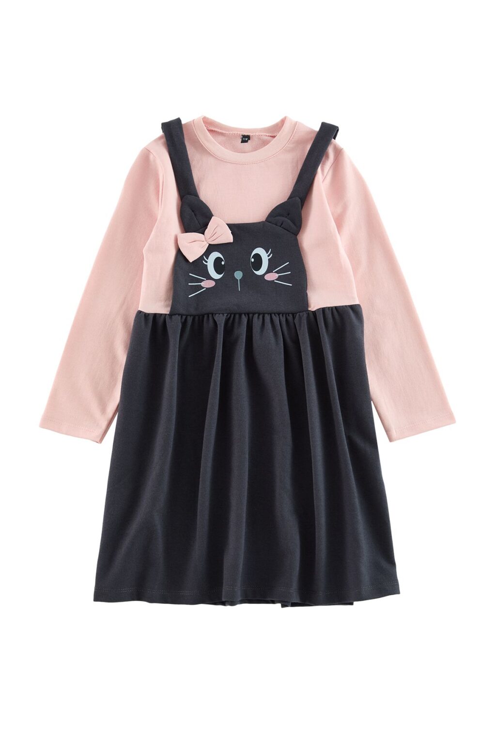 Trendyol Powder Regular Printed Cotton Knit Dress