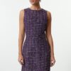 Trendyol Purple Plaid / Checkered Mini Woven Dress