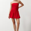 Trendyol Red A-Cut Woven Short Elegant Evening Dress