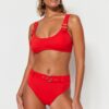 Trendyol Red Bralette kiegészítő bikini felső