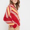 Trendyol Red Color Block kötöttáru pulóver