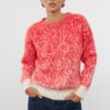 Trendyol Red Soft Textured Patterned Knitwear Sweater
