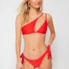 Trendyol Red Tie Brazilian Bikini Bottom
