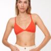 Trendyol Red Triangle Bikini Top