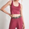 Trendyol Rose Dry Ribbon Accessory Detailed Knitted Pyjamas Set
