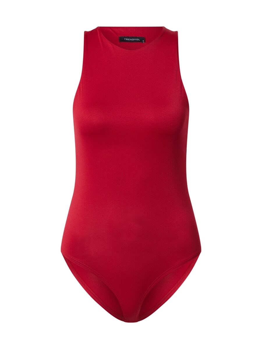 Trendyol Rövid body  burgundi vörös-hu