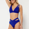 Trendyol Saks Cut Out/Windowed High Waist Regular Core Bikini Bottom