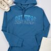 Trendyol Saks Oversize/Wide Cut Text Printed and Embroidered Hooded Sweatshirt