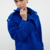 Trendyol Saks Wide Cut Crop Stitch Coat