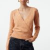 Trendyol Salmon Soft Textured Basic Knitwear Cardigan