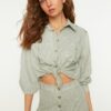 Trendyol Shirt - Khaki - Regular fit