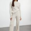 Trendyol Stone Basic Finger Detailed Knitwear Bottom-Top Set