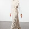 Trendyol Stone Button Detailed Knit Sweater Dress
