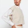 Trendyol Stone Crop Crew nyaki kötöttáru Kötöttáru pulóver