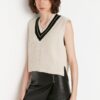 Trendyol Stone Crop V Neck Knitwear Sweater