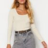 Trendyol Stone Crop kötöttáru pulóver