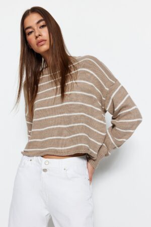 Trendyol Stone Crop kötöttáru pulóver Trendyol Stone Crop kötöttáru pulóver