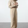 Trendyol Stone Loose Jogger Thin Knitted Sweatpants
