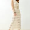 Trendyol Stone Maxi Knitwear Lined Openwork/Perforated Dress