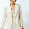 Trendyol Stone Oversize Satin Woven Blazer Jacket