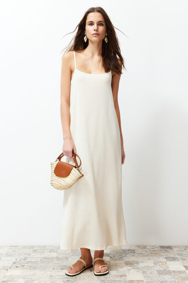 Trendyol Stone Plain Knitted Dress