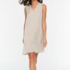 Trendyol Stone Ruffle Dress