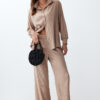 Trendyol Stone Shirt-Pants Woven Bottom-Top Set