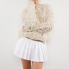 Trendyol Stone Soft Texture Tassel Coat Knitwear Cardigan