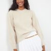 Trendyol Stone Soft Textured Crew Neck Knitwear Sweater