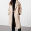 Trendyol Stone Stitch Detailed Soft Texture Oversize Coat
