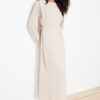 Trendyol Stone Waist Rope Tie Detailed Elastic Sleeve End Aerobin Woven Dress