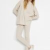 Trendyol Stone Wide Fit Turtleneck Knitwear Two Piece Set