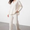 Trendyol Stone Wide Pattern Knitwear Bottom-Top Set